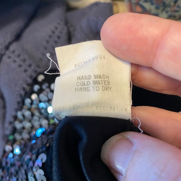 Vintage 80s Keyloun Sequin Bodice Jumpsuit Small Union Made USA Disco Glam - Picture 4 of 8